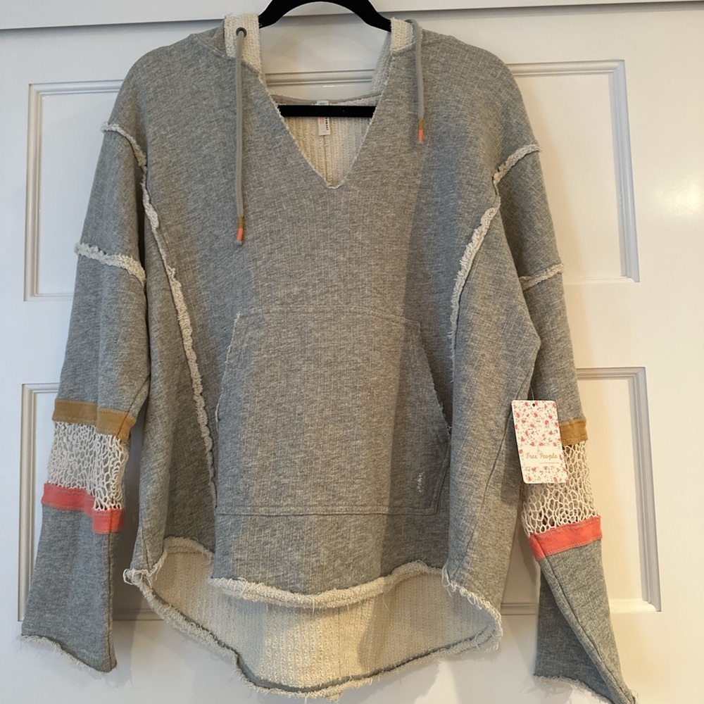 Size small grey free people movement hoodie